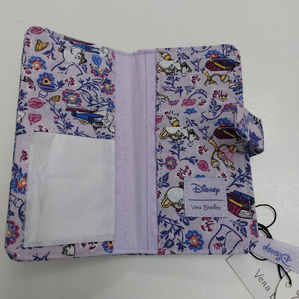Vera Bradley Disney Belle Finley Wallet NWT - Picture 2 of 5